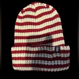 FP Movement by Free People Burgundy and light Green Knit Beanie